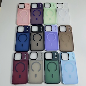 Para iPhone 17 Air 15 16 14 Plus 13 12 11 Pro Max Funda de teléfono de lujo Cargador inalámbrico magnético Funda protectora mate con sensación de piel - Product Image 2