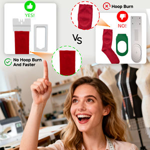 Aro de marco de bordado magnético 4 en 1 para bolsillos gorra calcetines mangas cortas tejidas para <span class=keywords><strong>Janome</strong></span> <span class=keywords><strong>MB4</strong></span> MB4S MB7 MB7S bordado - Product Image 2