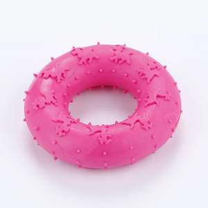 Durable TPR Donut-Shaped Chew Toy for Dogs Teeth Cleaning and Grinding Training Toy Bite Resistant Footprints Design - Product Image 5