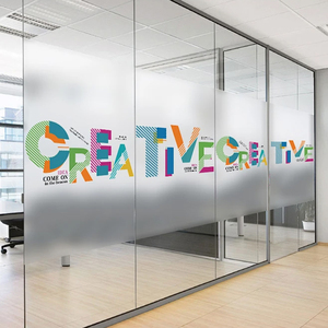 <span class=keywords><strong>Film</strong></span> de fenêtre givré pour la confidentialité, autocollants personnalisés pour verre gravé, pour le branding des bureaux et salles de réunion, autocollants logo, <span class=keywords><strong>film</strong></span> vinyle sablé - Product Image 1