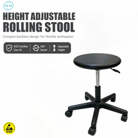 Chaise de laboratoire ESD, chaise antistatique pour salle blanche, chaise ergonomique industrielle en mousse PU, KEDE OEM ODM Vente en gros