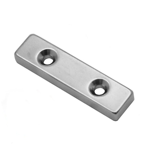 <span class=keywords><strong>Aimant</strong></span> de pêche néodyme carré permanent à trou fraisé avec vis de fixation - Product Image 1