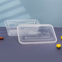 Deli Wegwerpvoedselcontainers PP Plastic Fastfood Verpakkingscontainers met Luchtdichte Deksels
