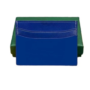 Logo de marque personnalisé <span class=keywords><strong>porte</strong></span>-cartes en cuir pour femmes OEM mince matériau PU 6 fentes pour cartes portefeuille de poche pour cadeau de promotion - Product Image 1