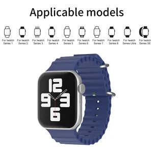 Coolyep Hot Selling Silicone Watch Band Replacement Band Watch Strap 40Mm 44Mm For Iwatch Series 6 Se