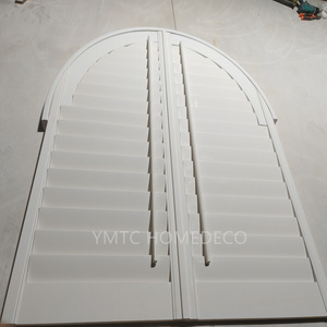 En gros, persiennes à lamelles réglables en imitation bois, panneaux coulissants en bois, volets de plantation en faux-bois - Product Image 3