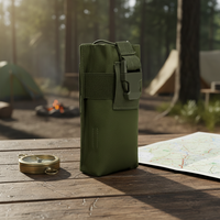 Pochette tactique Molle pour radio talkie-walkie, étui portable pour interphone, support de ceinture de service, fermeture éclair, étanche, unisexe, en polyester