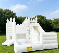 Combinaisons gonflables rebondissantes, château gonflable à bulles, château gonflable blanc