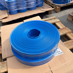 Tuyau de refoulement en PVC bleu durable avec fibre renforcée, tuyau plat en PVC <span class=keywords><strong>pour</strong></span> eau industrielle - Product Image 3