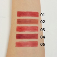 Rouge à lèvres velours mat doux OEM, teinte lèvres et joues, marque privée, longue tenue, léger, waterproof