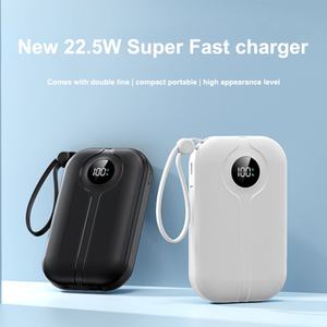 Cargador Portátil para Viajes y Actividades al Aire Libre, Batería Externa de Gran Capacidad de 20000 mAh, Cables Integrados, Carga Rápida PD22.5W, Pantalla LED para Android - Product Image 2