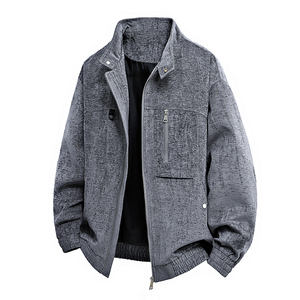 Veste en cuir vieilli personnalisée avec logo, style streetwear américain, pour homme élégant, avec revers et détails utilitaires, nouvelle veste de baseball décontractée. - Product Image 2