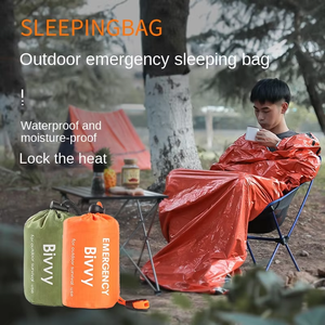 Saco de Dormir de Emergencia Portátil e Impermeable, Equipo de Senderismo y Camping, Saco Térmico de Supervivencia, Kit de Primeros Auxilios y Rescate - Product Image 3