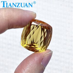 Piedra Preciosa de Citrino Natural Hermosa de Corte Milenio en Forma de Cojín de 30.85 Quilates, Piedra Suelta para Joyería con Certificado GRC - Product Image 5