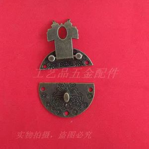 Round Zinc Alloy Furniture Lock 35mm Diameter Keyless Traditional Design For Wooden Box - Product Image 3