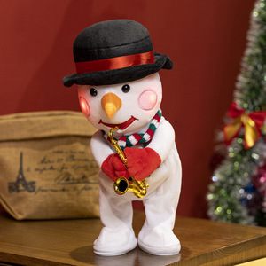 Nhạc cụ trumpet Guitar Saxophone hát và nhảy múa Cây giáng sinh Búp bê đồ chơi sang trọng trang trí nhà - Product Image 1