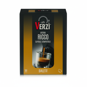 Caffè Verz 100 Capsule Ricche Compatibili con Macchine Monodose BIALETTI Prezzo per Capsula 0,15 - Product Image 2