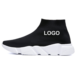 Logo personalizzato donna Sneakers <span class=keywords><strong>uomo</strong></span> <span class=keywords><strong>scarpe</strong></span> <span class=keywords><strong>calzino</strong></span> Logo su misura 1 paio Moq EVA PU tessuto a maglia <span class=keywords><strong>scarpe</strong></span> invernali per <span class=keywords><strong>uomo</strong></span> in maglia solida - Product Image 1