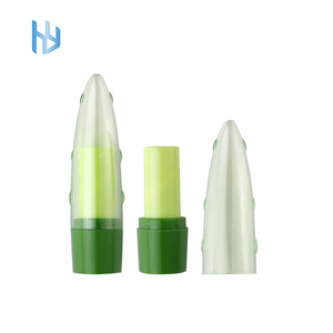 En Stock, envases de tubos de lápiz labial de aloe vera, tubos de lápiz labial verde vacíos puros, frescos y húmedos, Etiqueta Privada - Product Image 1