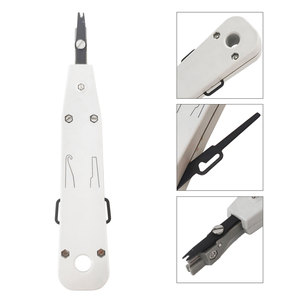 Outil de sertissage et d'insertion pour connecteurs Keystone réseau, outil de poinçonnage à impact RJ11 RJ45 facile pour la gestion des câbles - Product Image 3