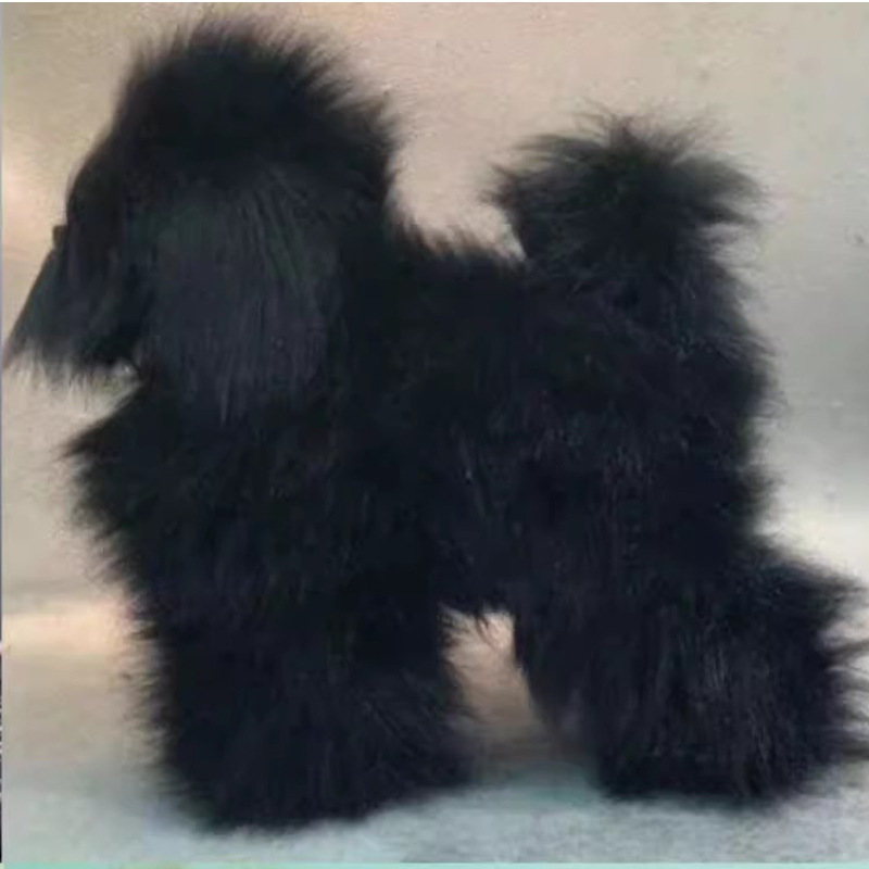 Peluche negro de piel de cuerpo completo