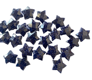 Piedra de Sol Azul Natural Facetada en Forma de Estrella, Gema Briolette para Joyería, Anillo, Colgante, Pulsera, Collar, Ojo de Gato, Marca AMARA - Product Image 1