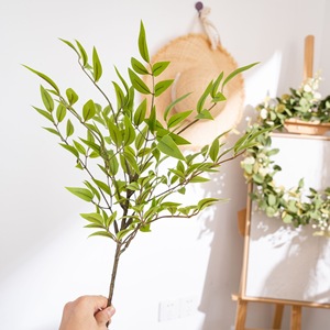Decoración para el Hogar de Seda Nantianzhu, Rama Corta, Estilo INS, Flor Verde Artificial, Decoraciones para Navidad, Bodas y Pascua, 85 cm de Largo - Product Image 2