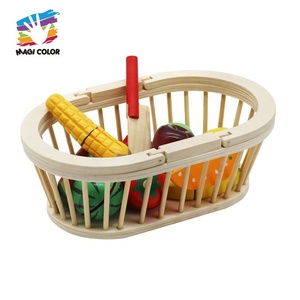 Offre Spéciale enfants jeu éducatif ensemble de nourriture en bois coupe fruits jouets avec panier W10B474 - Product Image 3