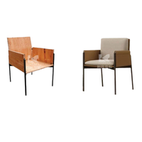 Fc-A298 chaise de salle à manger moderne minimaliste italienne accessoire de meubles incurvés accessibles de luxe de Style scandinave confortable