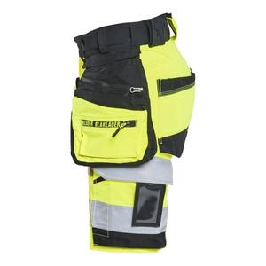 BLAKLADER - 702016483399C36 Women’s <b>Hi</b>-<b>Vis</b> <b>shorts</b> 4-way stretch <b>Hi</b>-<b>vis</b> yellow/Black - EAN 7330509928158 <b>HI</b>-<b>VIS</b> WORKWEAR - Product Image 4
