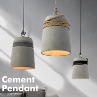 Nordique Ciment Industrie Style Suspension Intérieur Art Déco Lampes Bar Restaurant Chez L'habitant Lustre wabi sabi suspension