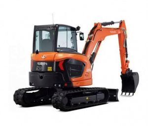 รถขุดขนาดเล็ก CE EPA มือสอง ยี่ห้อ Kubota รุ่น U55 Kx163-5 Kx057-4 พร้อมบูมหมุน ราคาถูก - Product Image 1