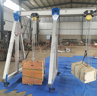 Palan électrique portable léger à cadre en A 0,5t, grue à portique mobile, télécommande sans fil, composants principaux du moteur, vente