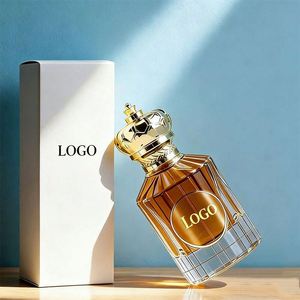 Customized Design High Popularity Luxury 50ml <b>Empty</b> Vintage Pretty Perfume Bottle Promotional <b>Gift</b> White <b>Box</b> Spray Cap Silk - Product Image 1