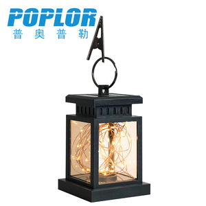 โคมไฟโซลาร์เซลล์ Poplor พร้อมไฟประดับสายสำหรับตกแต่งสวนกลางแจ้ง - Product Image 1