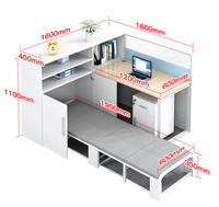 Ensemble bureau et chaise de bureau, poste de travail avec rangement pour le personnel de bureau