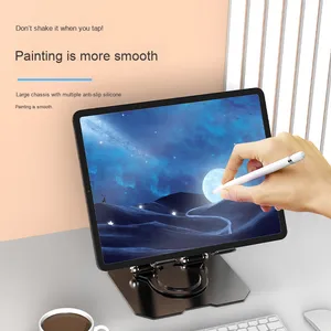 Đa Chức năng chống trượt kim loại đứng Bảng điều khiển giường mountable xoay khung phẳng cho máy tính bảng có thể gập lại máy tính để bàn điện thoại di động - Product Image 3