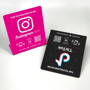 Support de carte NFC QR Code personnalisé 13,56 MHz pour avis sur les réseaux sociaux - Product Image 5