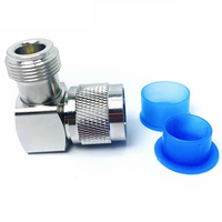 Adaptateur coaxial RF 50 ohms DC-6 GHz, connecteur mâle N vers connecteur femelle N, adaptateur de connecteur RF à 90 degrés, fourni par l'usine