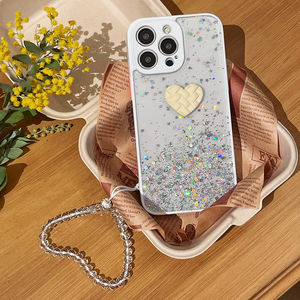 Miroir de luxe suspendu couleur bonbon cadre transparent lanière sangle de cou <span class=keywords><strong>cordon</strong></span> corde TPU étui de téléphone pour <span class=keywords><strong>iPhone</strong></span> 13 12 11 Pro XS Max - Product Image 3