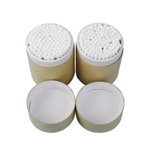 ขายด่วน 100 ชิ้น สำลีก้านแบบเป็นมิตรกับสิ่งแวดล้อม บรรจุกล่องกระดาษคราฟท์ รับผลิตแบรนด์ส่วนตัว - Product Image 1