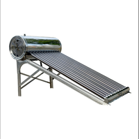 Chauffe-Eau Solaire Non Pressurisé Intégré 100L en Acier Inoxydable 304, Inclinaison 27°