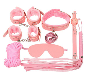Juego Erótico para Adultos BDSM, Kit de Bondage, Arnés de Cuero, Esposas, Antifaz, Collar, Látigo, Equipo de Bondage SM para Hombres y Mujeres - Product Image 5