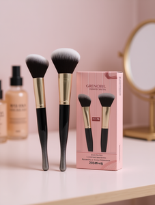 Pennelli per trucco Grenobil H174, pelo sintetico, manico in plastica, forma rotonda, per l'applicazione del trucco - Product Image 2