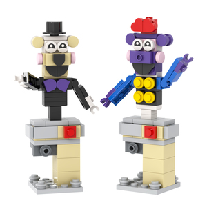Ours de minuit FNAF MOC1642 <span class=keywords><strong>Mr</strong></span> et Mrs Helper Digityper Clean-O-Vac Jeux Mini blocs de construction Ensembles Jouets éducatifs pour enfants - Product Image 5