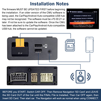 Road Top filaire CarPlay Android Auto Retrofit Kit pour voiture Smart AI Box 00008FZ34 CarPlay décodeur pour Mazda CX-9 CX9 2016-2020