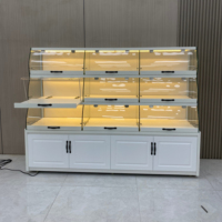 Comptoir présentoir de boulangerie personnalisé à vendre comptoir de boulangerie présentoir à pain vitrine à gâteaux portable présentoir à gâteaux