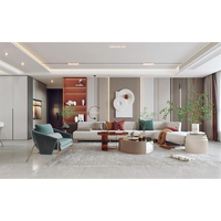 Panneau mural au design moderne imperméable facile à installer Panneaux muraux de décoration intérieure Grille plate pour dalle