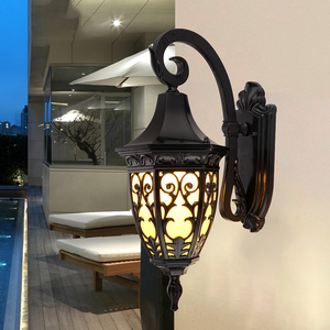 Lampe murale extérieure en aluminium noir, LED 2700K blanc chaud, alimentée par énergie solaire, IP65 étanche, lumière de jardin à montage mural, borosilicate - Product Image 3