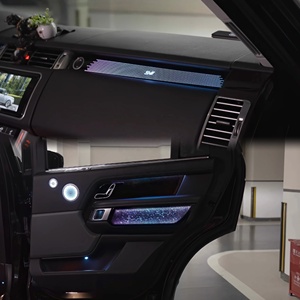 Éclairage d'ambiance intérieur amélioré SJC à 64 couleurs pour Land <span class=keywords><strong>Rover</strong></span> <span class=keywords><strong>Range</strong></span> <span class=keywords><strong>Rover</strong></span> Vogue 2018-2022 LHD/RHD, accessoires LED Symphony pour voiture - Product Image 3